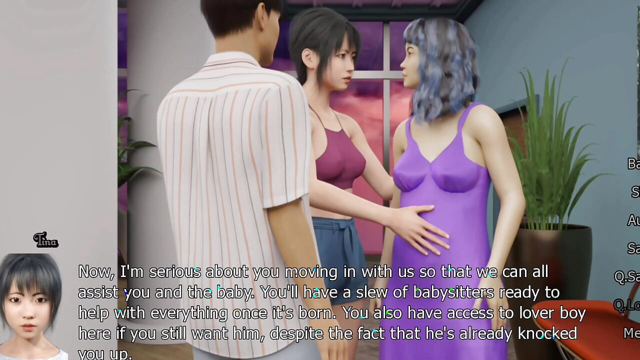 AD #24 그녀는 임신했고 누드 하렘에 합류했습니다.