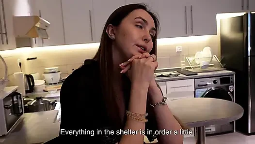 Lonely Stepmom Cooks Dinner For Step-Son Then Begs Him To Fuck Her