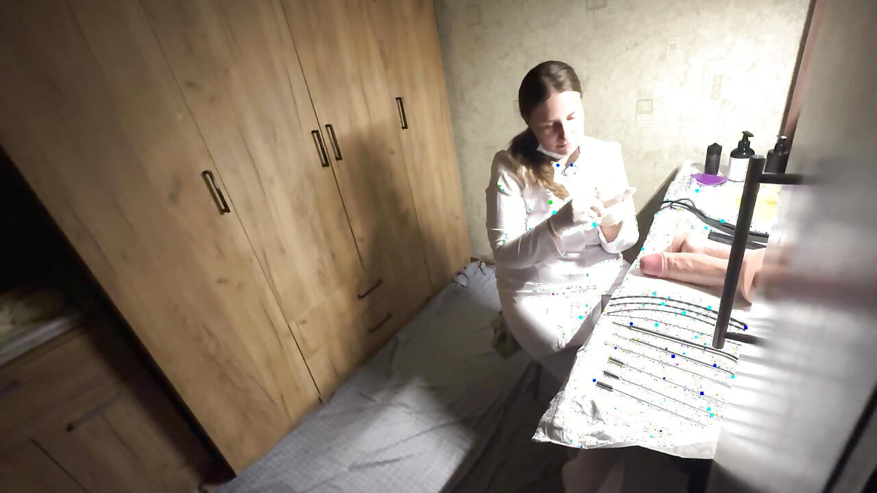 Anastasia Mistress examines patient gives him fisting fucks him and urethral sounding cbt