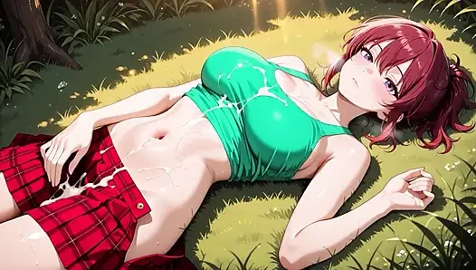 Geile rothaarige wälder tief in den hals bis zum dicken spermaüberfluss