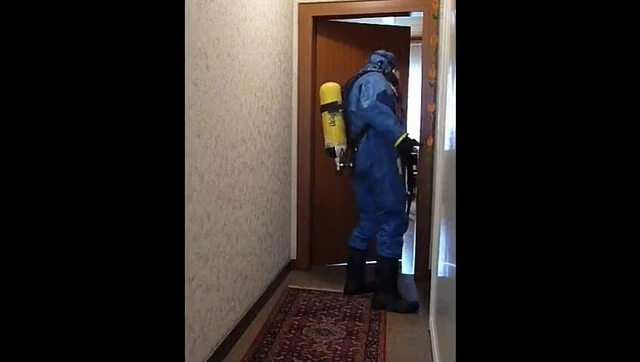 Draeger Workmaster Hazmat suit with SCBA wank