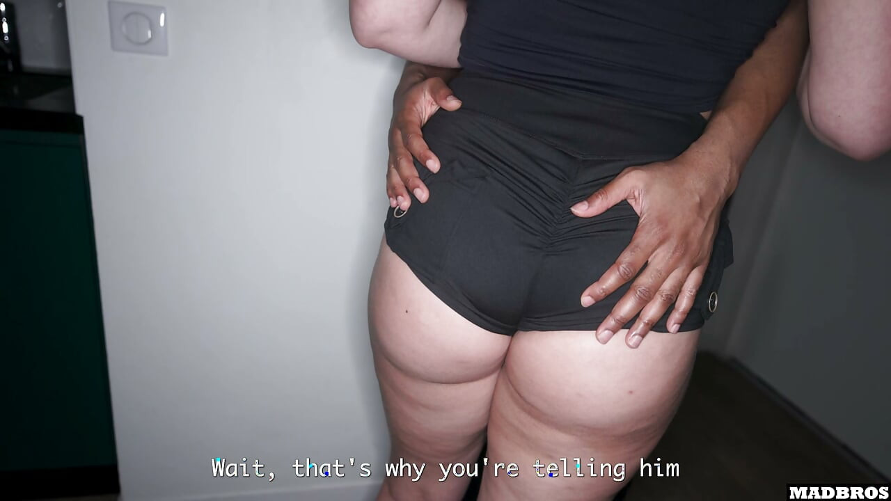 A Shy Big Ass French Girl comes Into Our Room For Salt And Gets Pounded In the Dark !!!