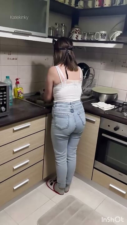 A Housewife's Sexy Cleaning Session
