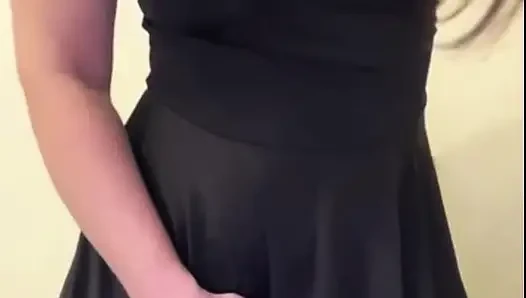 Stepmom with big tits loves sucking two dildos