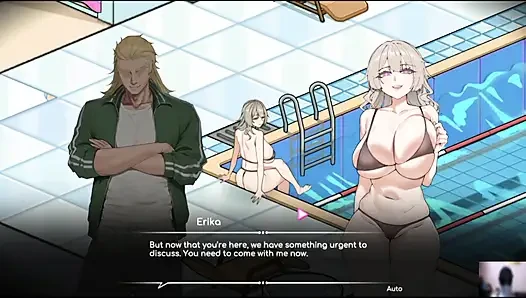 Ep-1 lifeguard holic! NTR Hentai game gameplay! I got a swimming pool and there are many hot girls!