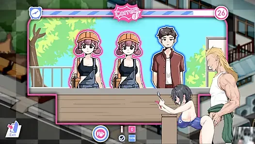 EP-4 "LIFEGUARD HOLIC GAMEPLAY! NTR! HENTAI GAME! Парень застал меня и свою девушку за еблей у него дома"