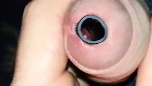 Üretra tüpü - precum ile peehole içine bak