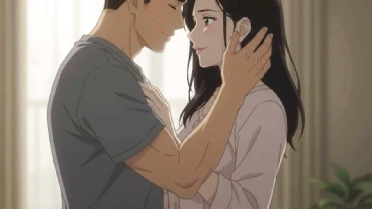 Stepsister Kissing practice with her stepbrother before his date with boyfriend