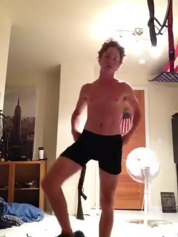 Boy undressing