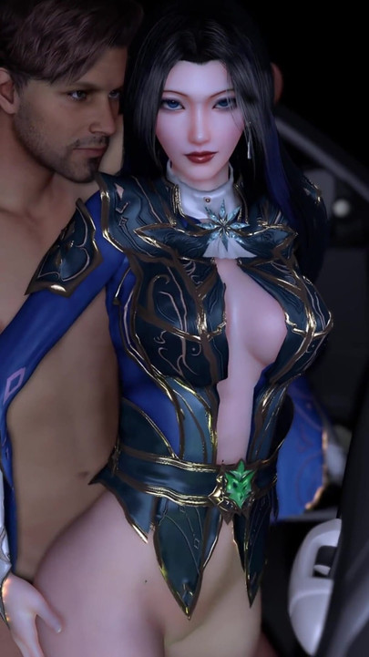 3D Horny Slut Mature MILF Cheating with Stranger in the Car