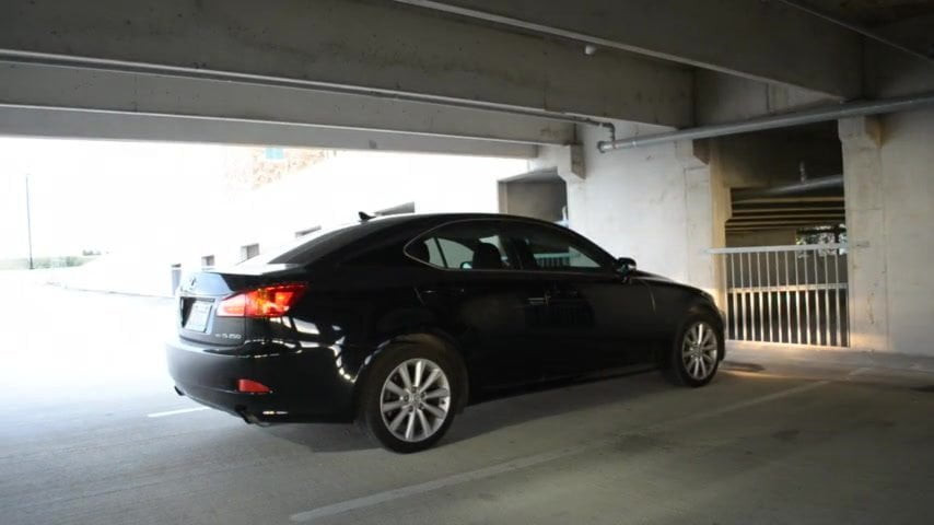 Babe Having Fun inside a Parking Garage