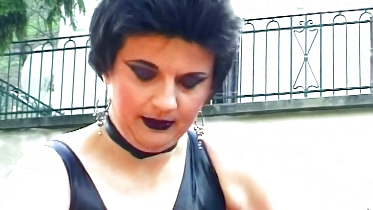 Brunette Dominatrix Pins Clothespins on Cock