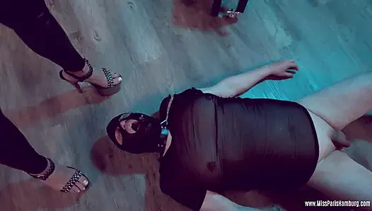 Miss Paris Dominates Her Slave,throat Fucking with the Butt Plug