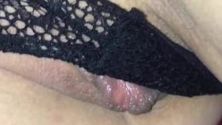 Spunk all over her pussy lips 