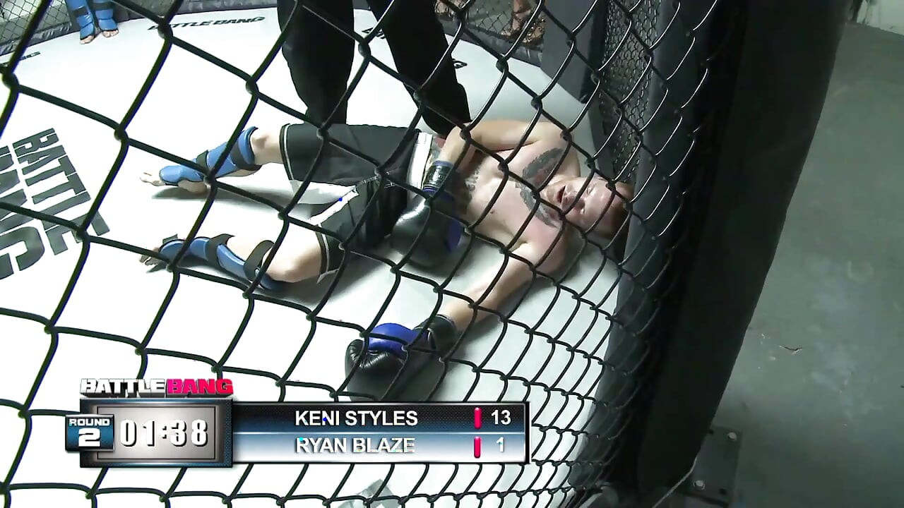 Babe gets her cum in mouth after being a fuck-prize for the winner