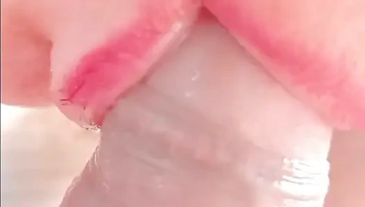 Возбужденная пара лижет и сосет