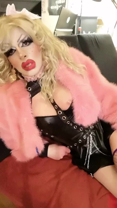 Doll in pink fur