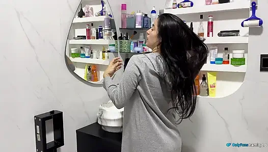 My wife wants hardcore sex and squirts around!