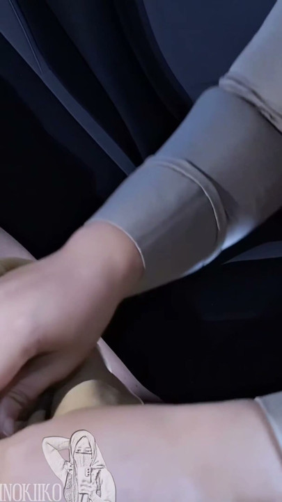 Muslim Hijabi Government Whore Sucks Superior Balls Dry in the Car for Head Office Placement - Minokiiko | Clip 1
