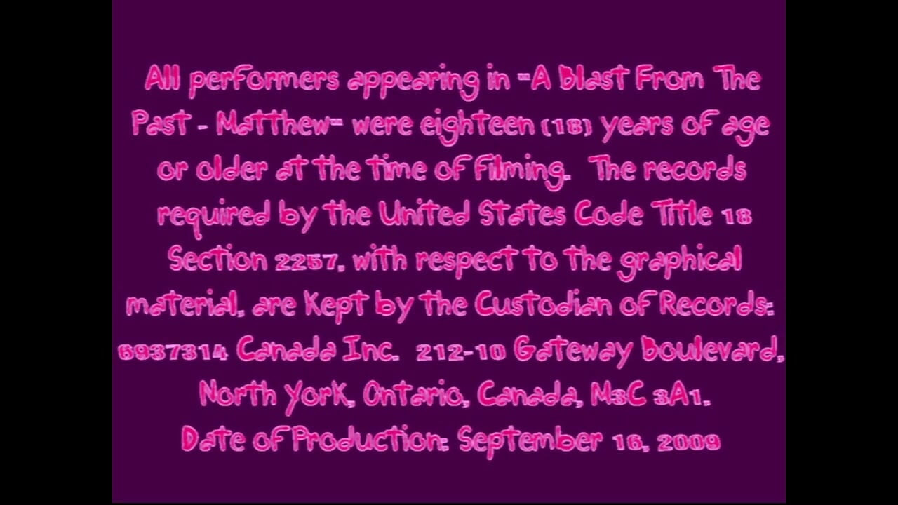 A blast from the past - Matthew1