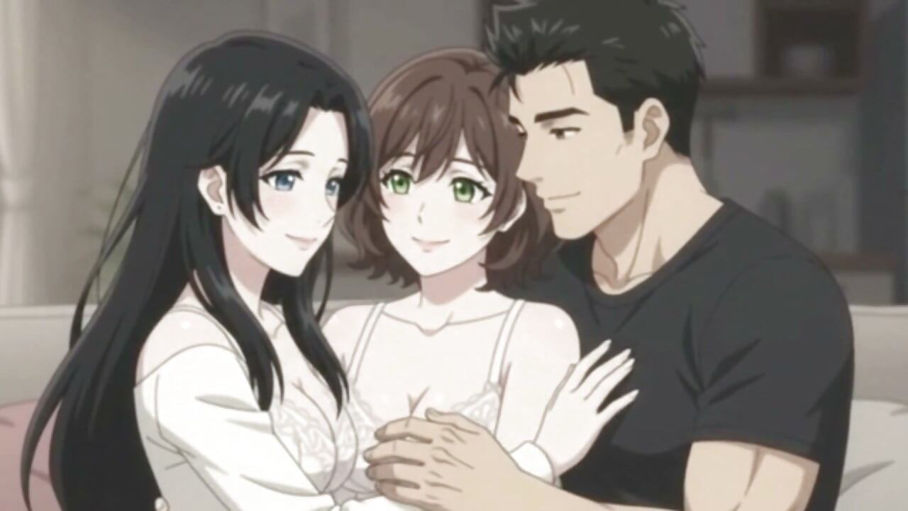 Surprise by girlfriend she invite her friend for threesome