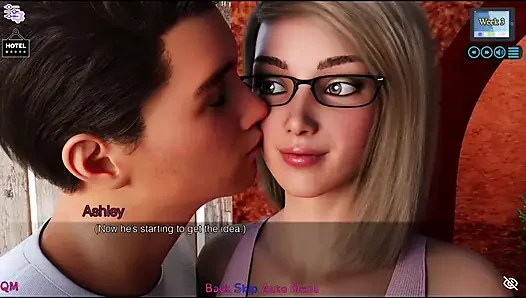 Sunshine Love #22 - Ashley, Johannes'e seksi kıyafetini gösterdi.