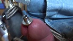 cumming by engine through my peehole opener