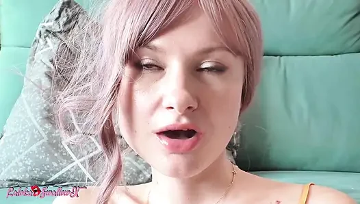 Si cantik dengan sensual nyepong kontol dan telan sperma dengan nikmat
