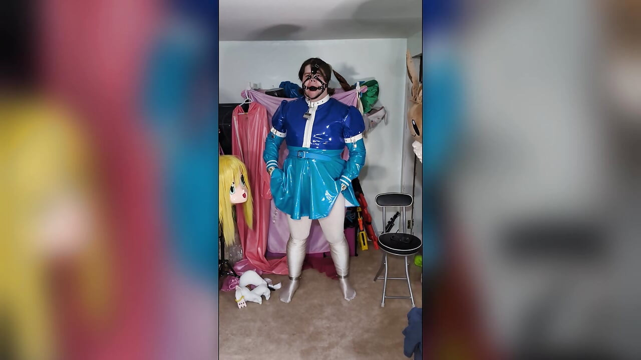 Maria Cosplay, esaret resimleri ve zaman kilidi eller serbest vibratör orgazmı