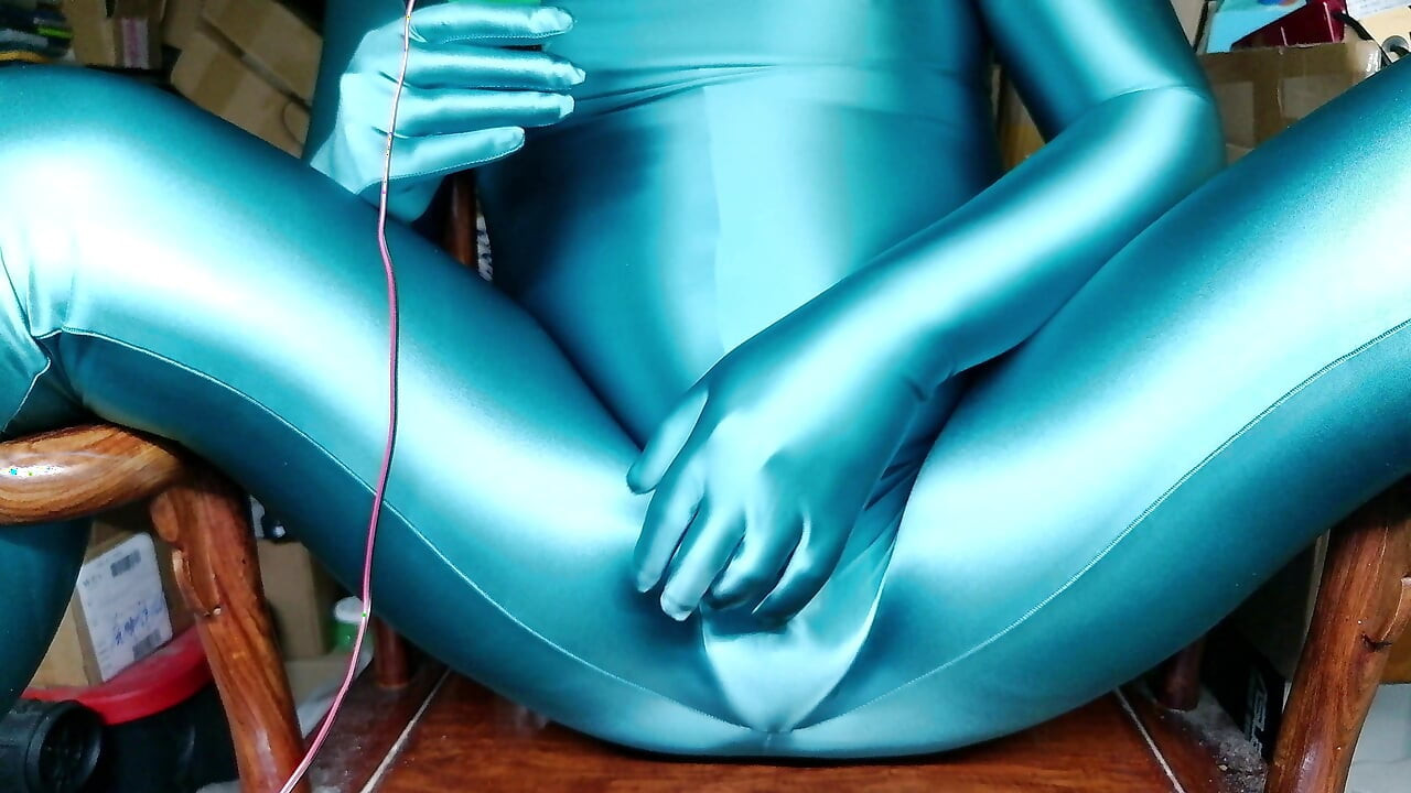After putting on the bright blue bodysuit, I couldn't help but come a few times