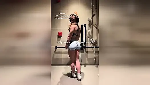 TikTok Live Glory Hole: Virgin throat fisted, pussy gaped