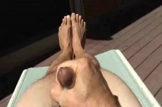 My feet while I cum