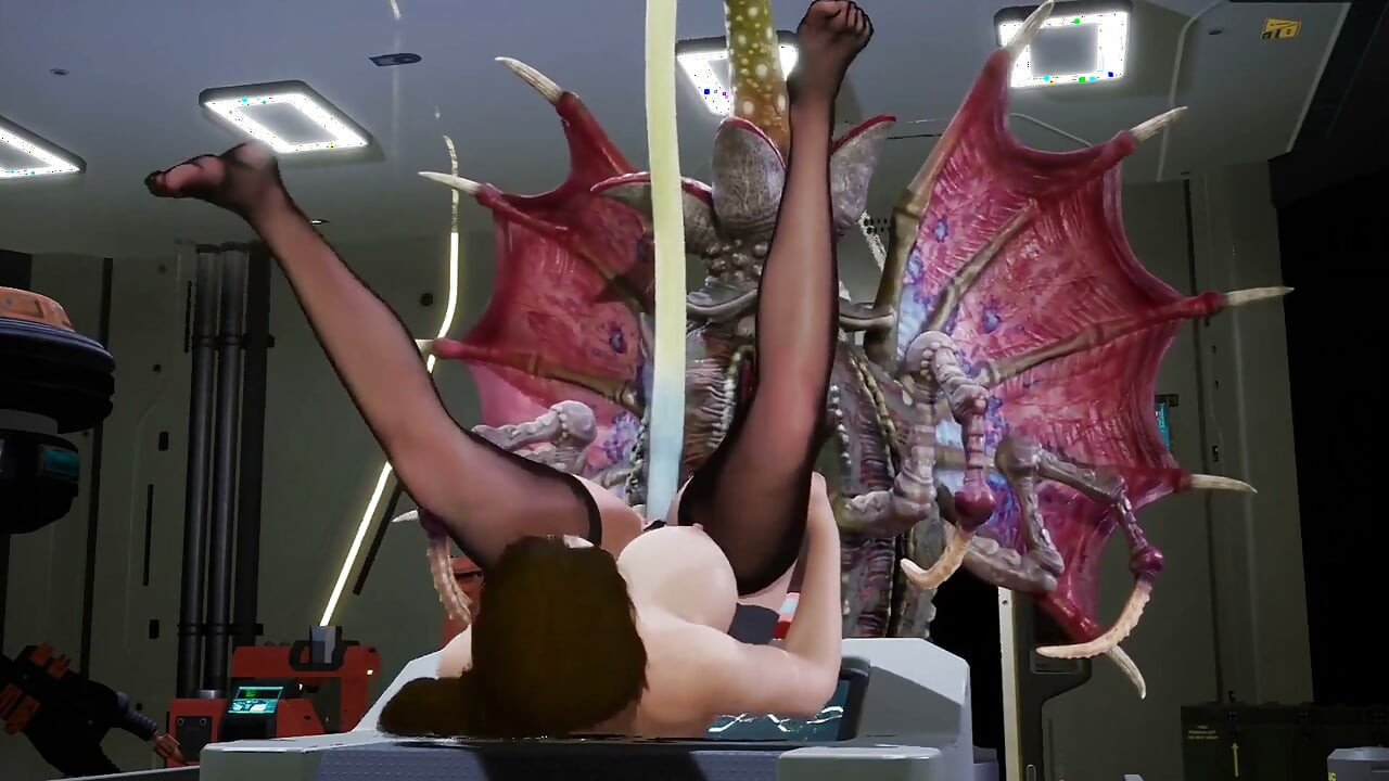 Rondborstige dokter geneukt door lovecraftian monster