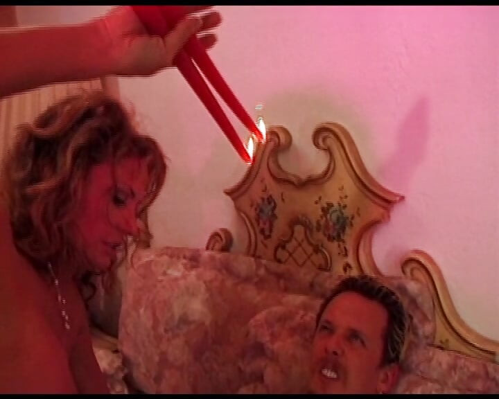 Seductive Blonde MILF Indulges in Hot Wax Fetish