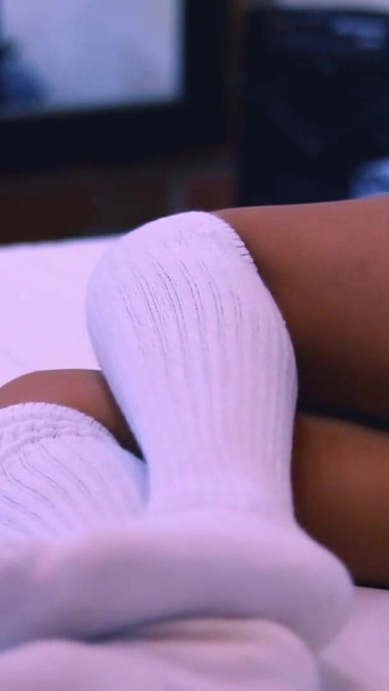 Powerful moment from "Hot neighbor seduces the cable TV technician and fucks him in his room, getting fucked in different"
