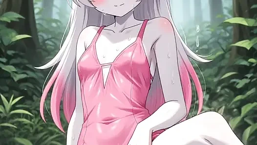 Küçük elf canavar kızı cebe sokuyor (+18) genç kız ormanda mastürbasyon yapıyor