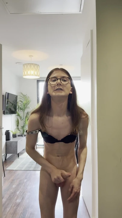 Key moment from "Naughty teen trans girl tells you how she is going to use and abuse you"