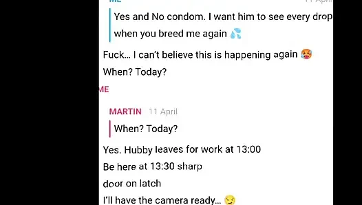 Ich ficke einen 18-jährigen fan ohne gummi und schicken es meinem ehemann bei der arbeit