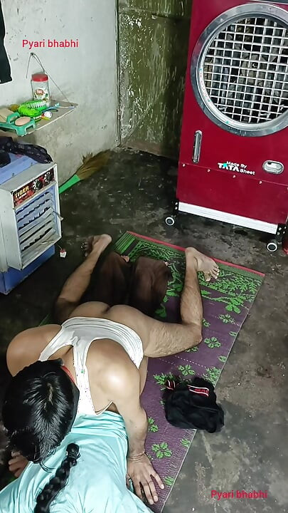 Big younger sucks cock in doggy style