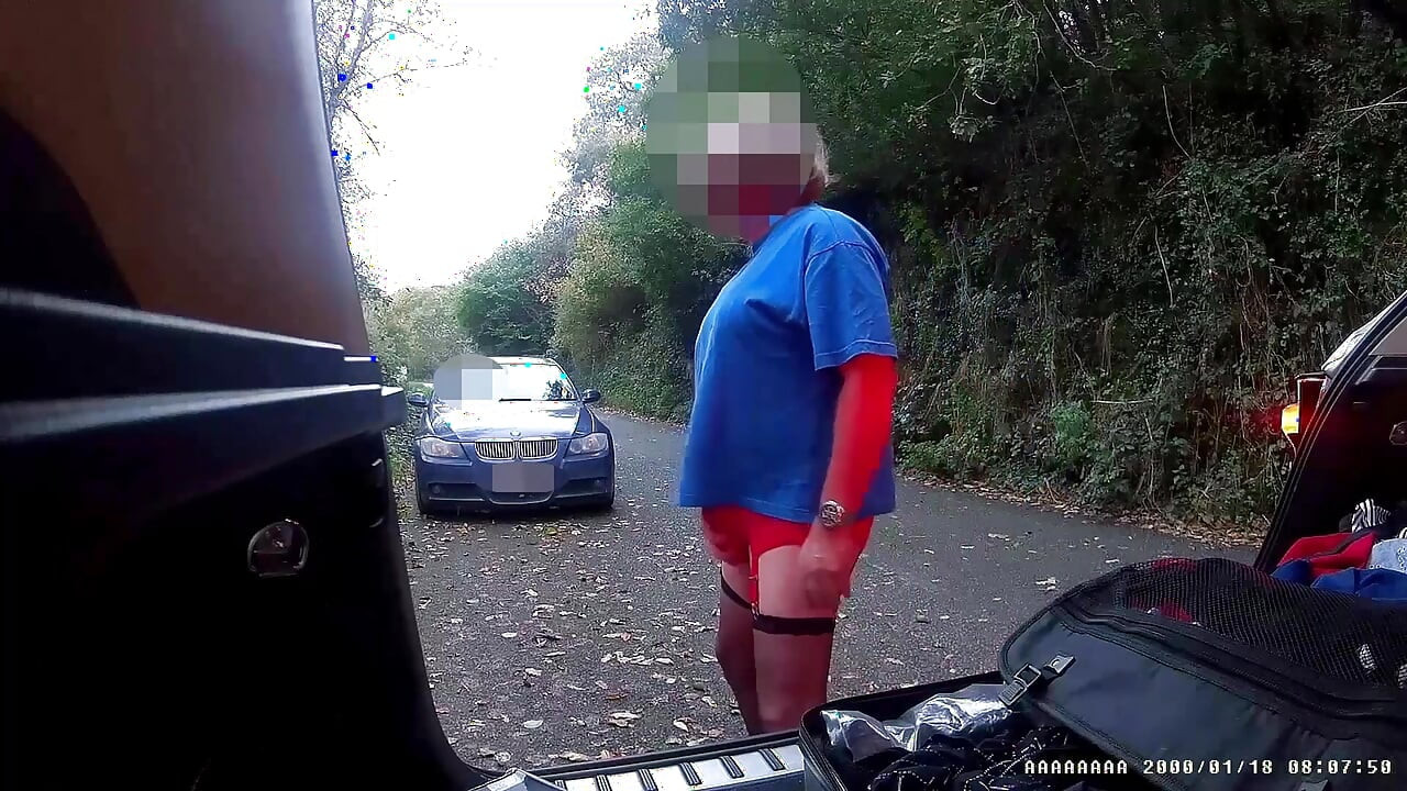 Parked in layby being watched