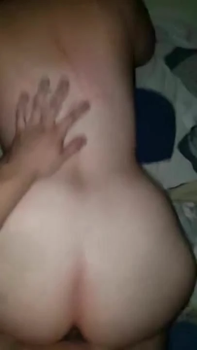 Pale Girlfriend Taken From Behind