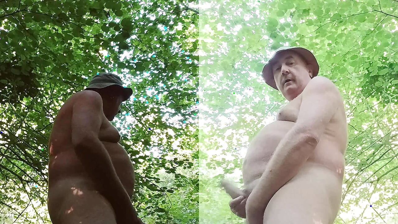 Super nice chubby PIG, good fat piss drinker, also plays with his big cock and mud by the river!