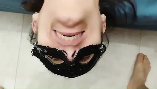 Use My Throat Like A Pussy - Deep Throat Upside Down