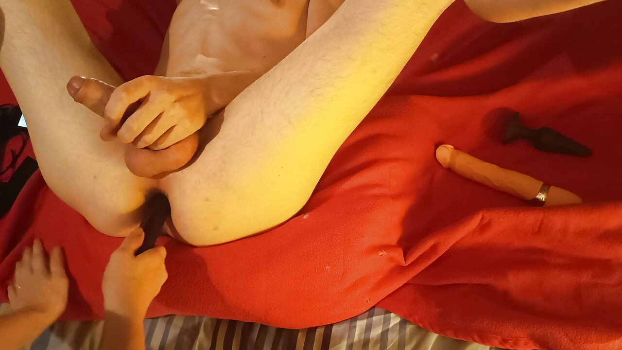 Pegging and strapon man