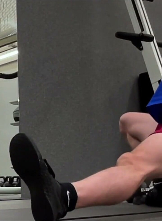 Bulging While Stretching Before My Workout at the Gym