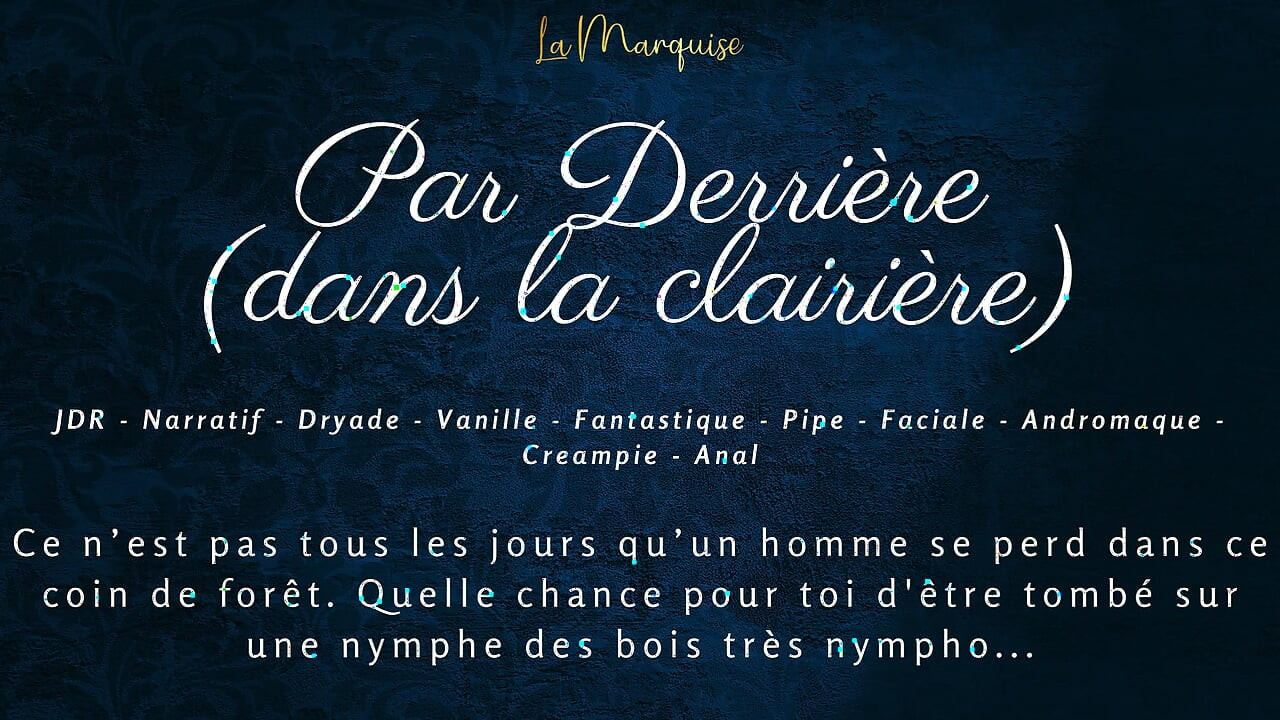 French Dirty Talk | Sex Story | Fuck the nymph in the forest