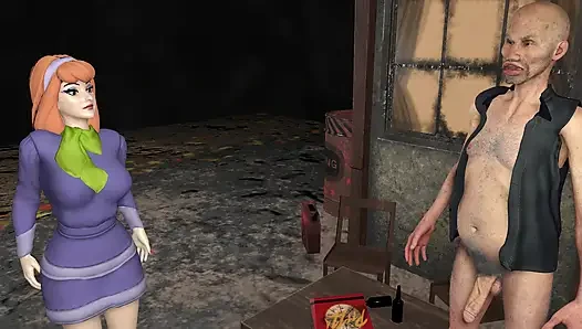 Seksi Kızıl Saçlı Daphne Büyük Yaşlı Bir Yarakla Sikiliyor