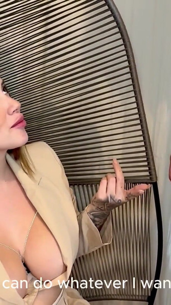 Thrilling moment from "Sexy psychologist fucks her patient with problems because of the large size of her cock - SARA BLONDE"
