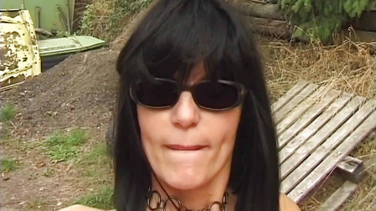 Tattooed Brunette MILF Cuffed for Boot Domination