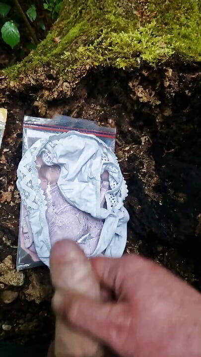 Afrukken in het bos